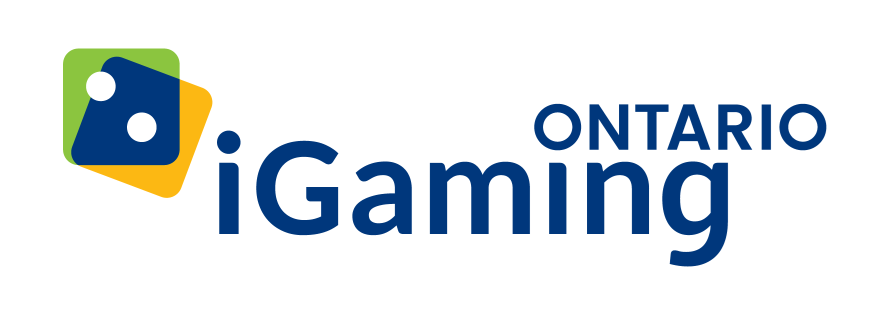 Colorful logo with geometric shapes and text reading Ontario Gaming on a white background.