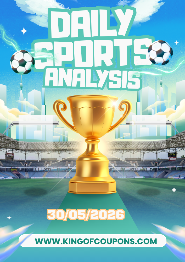 Green soccer field background with a ball, circular target overlay, and “Sports Analysis” text.