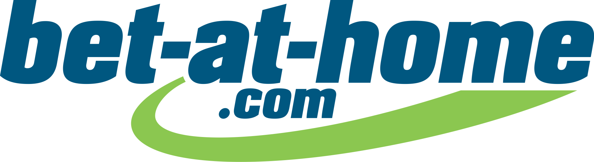 Large “betatathome” logo text with green swoosh and blue “.com” centered on white background.