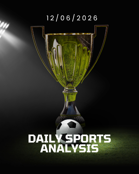Black-and-white American football with “Daily Sports Analysis” and date “11/06/2026” on dark background.