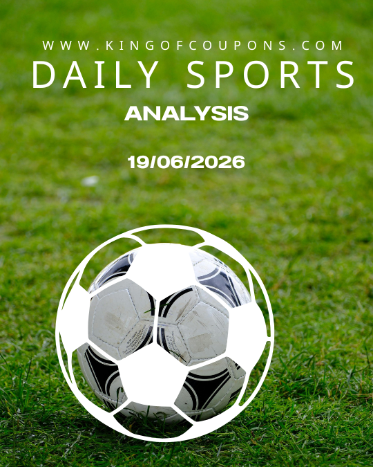 Green soccer field background with three balls and “Daily Sports Analysis” text overlay.